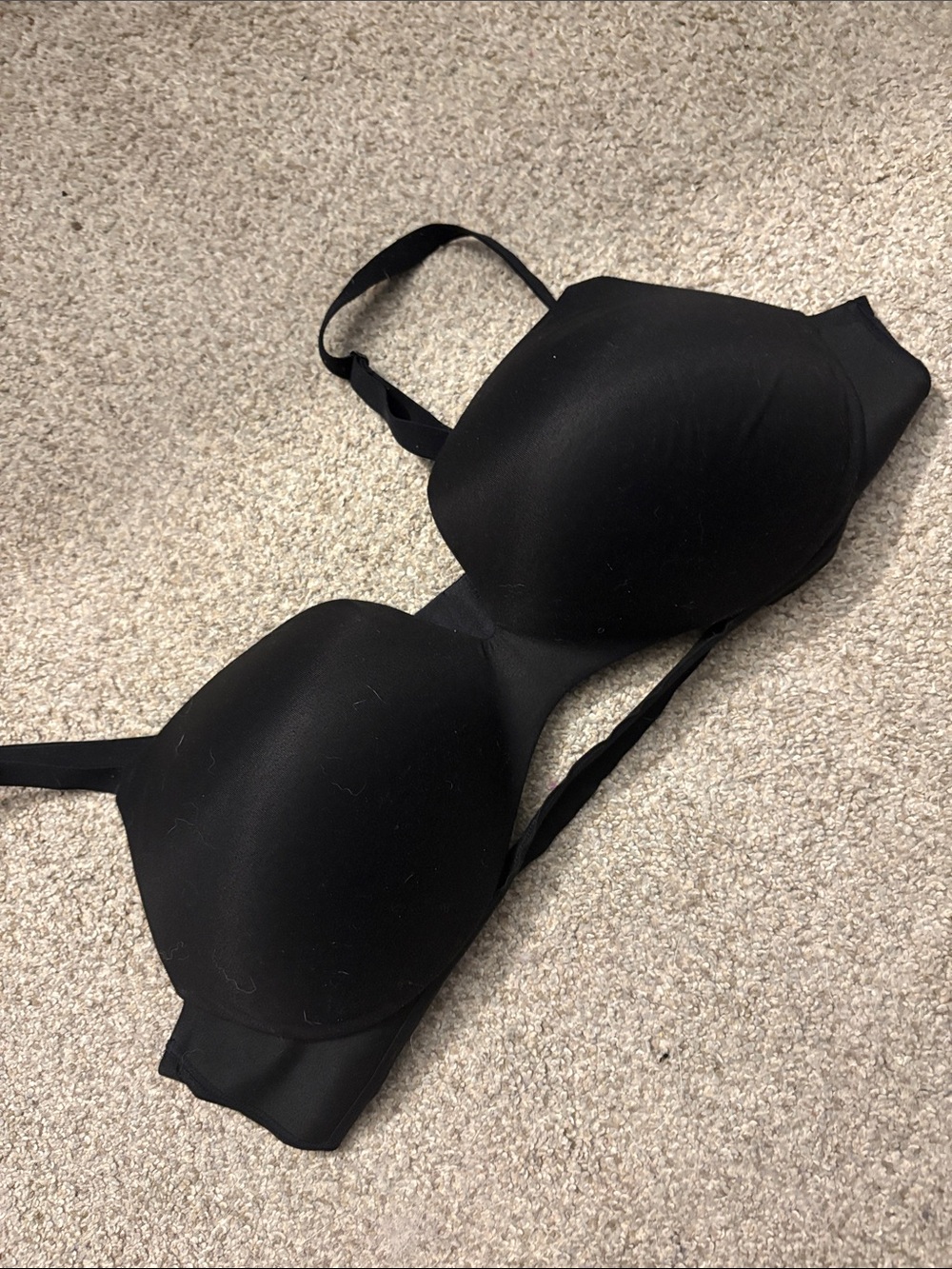 Black T-Shirt Bra - Smooth Padded Support